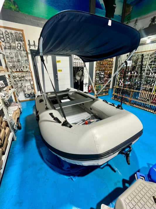 Inflatable Boat Aluminum Floor with Bimini Top
