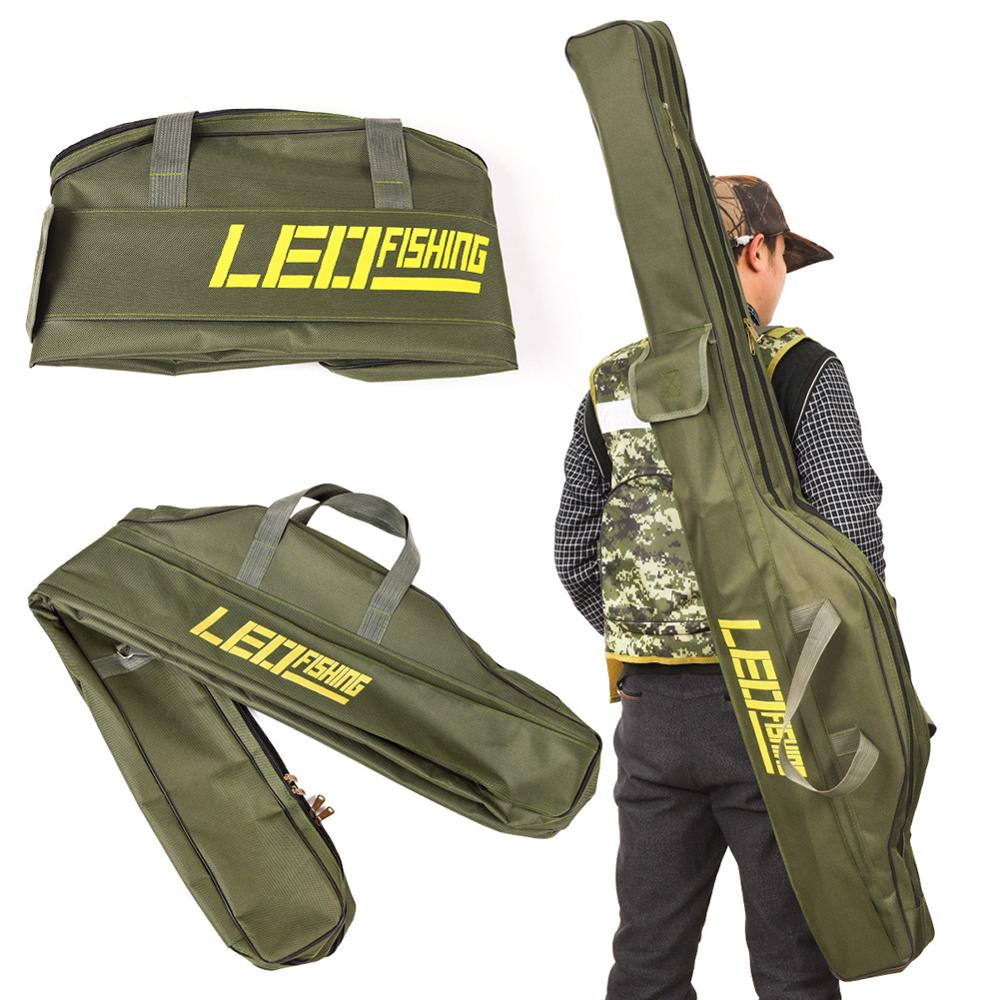 canvas fishing pole bag Waterproof Foldable Fishing Rod Bag 150cm – GFF FISHING GEAR