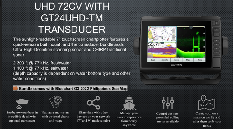 UHD 72CV WITH GT24UHD-TM TRANSDUCER