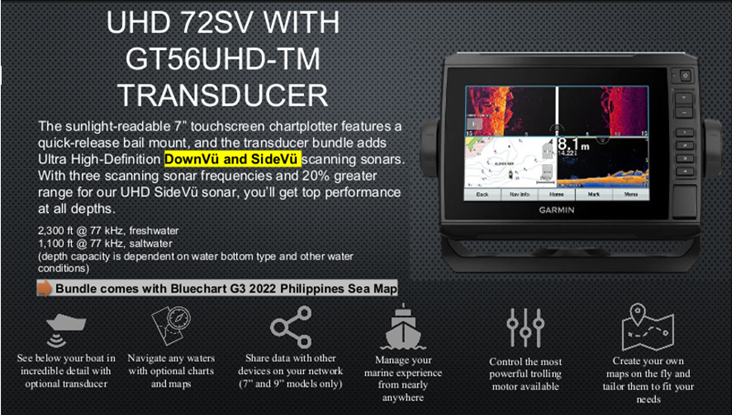 UHD 72SV WITH GT56UHD-TM TRANSDUCER