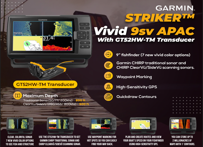 PRE-ORDER GARMIN STRIKER Vivid 9sv