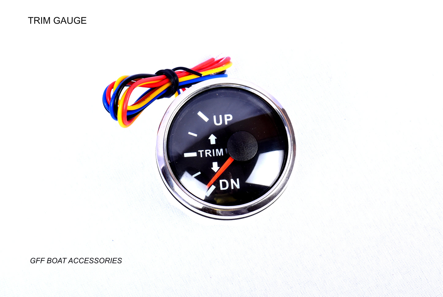 52mm Electrical water proof gauges black face/ chrome rim