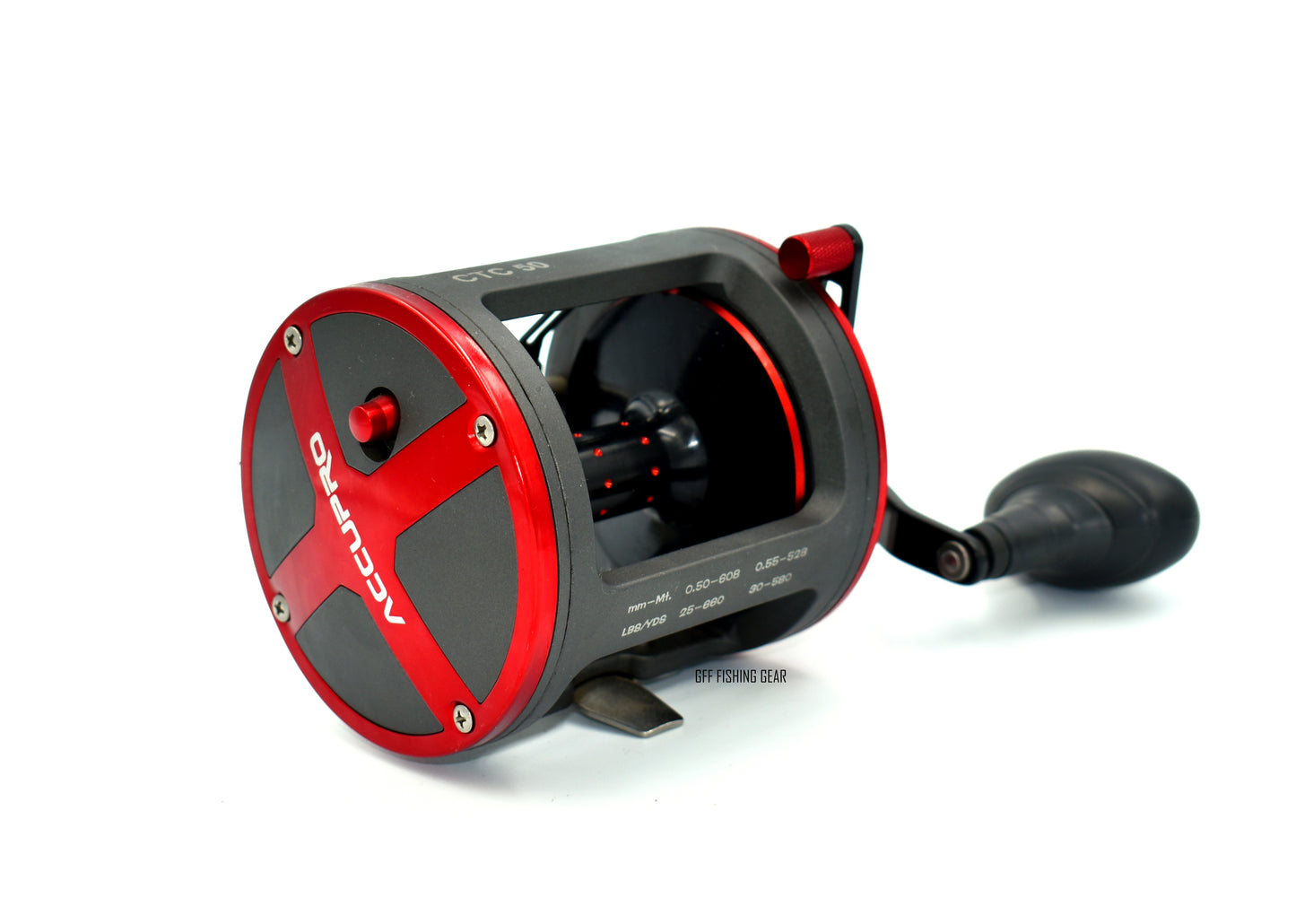 Drag Saltwater Fishing Reel  6+1 Bearings Smooth Level Wind Trolling Reel