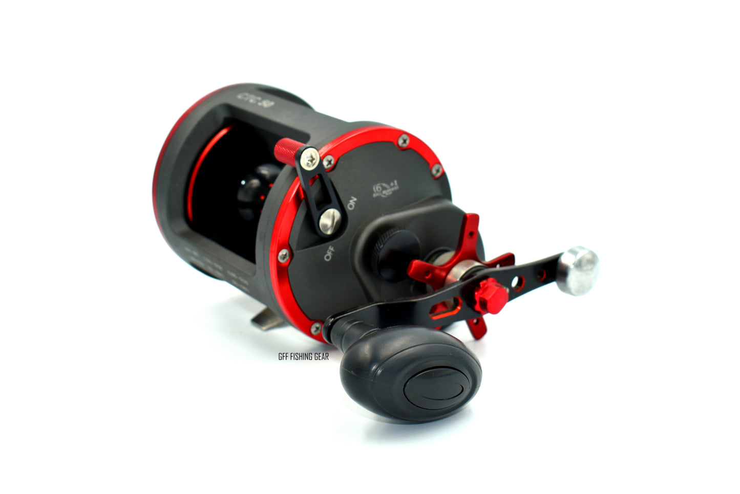 Drag Saltwater Fishing Reel  6+1 Bearings Smooth Level Wind Trolling Reel