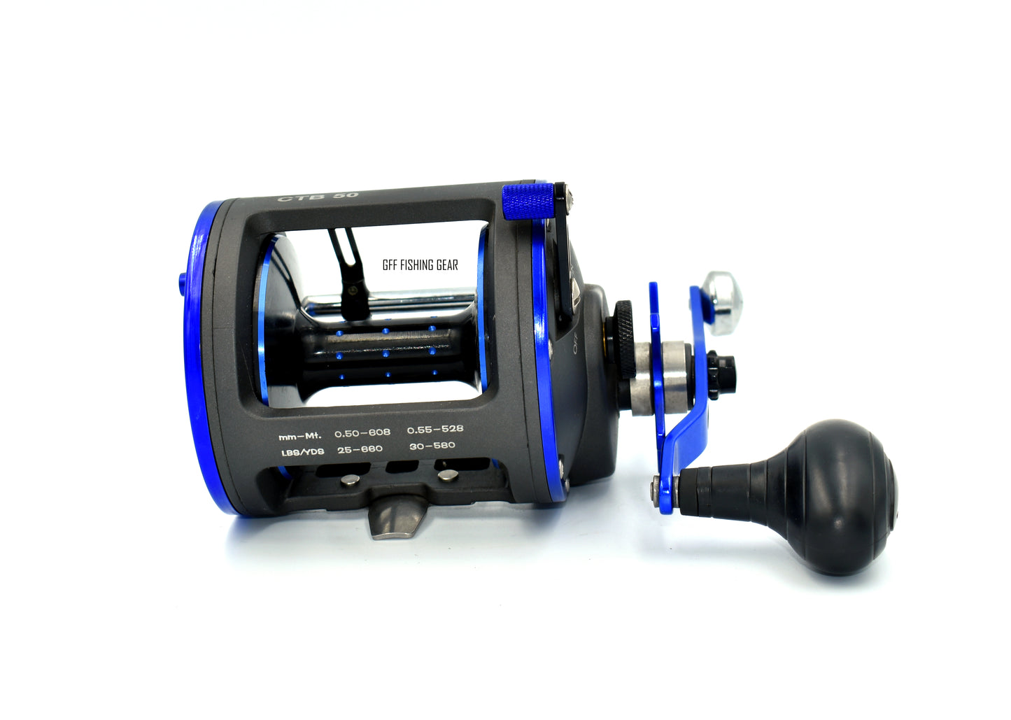 Drag Saltwater Fishing Reel  6+1 Bearings Smooth Level Wind Trolling Reel