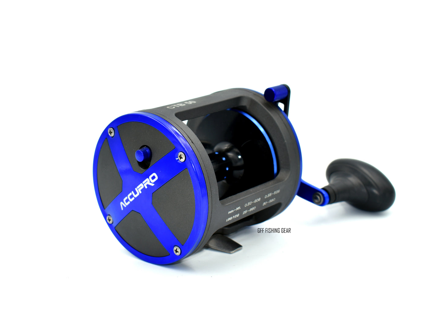 Drag Saltwater Fishing Reel  6+1 Bearings Smooth Level Wind Trolling Reel