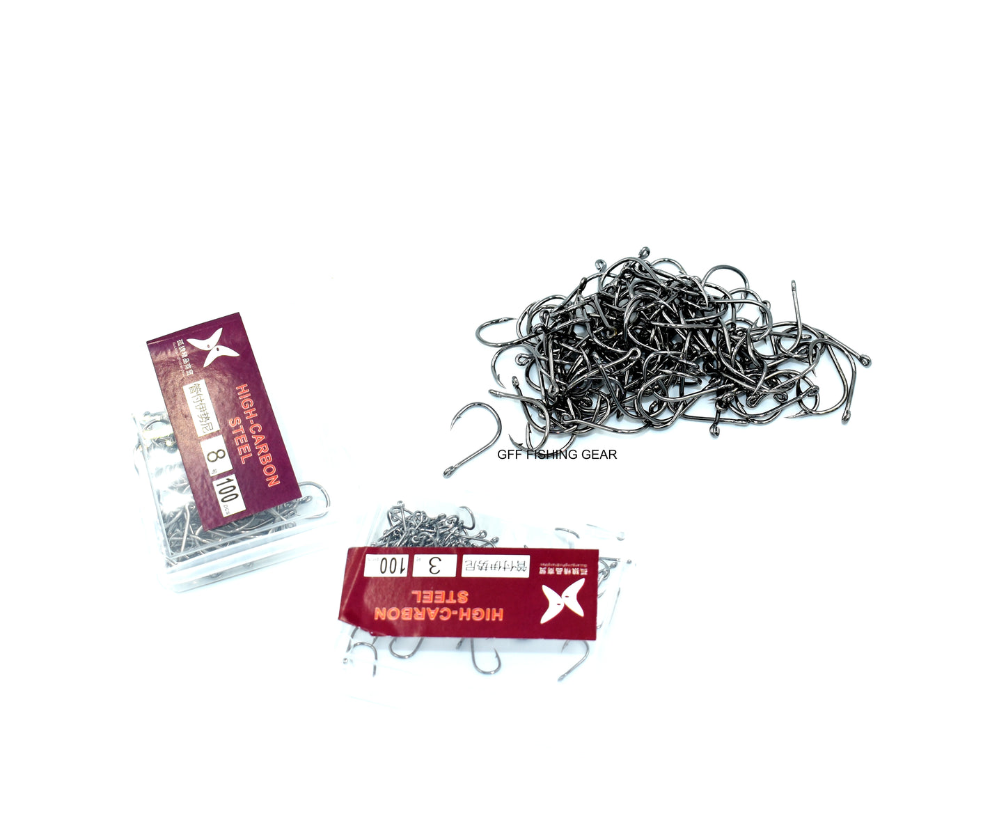 Hooks 100pcs 3#-15#