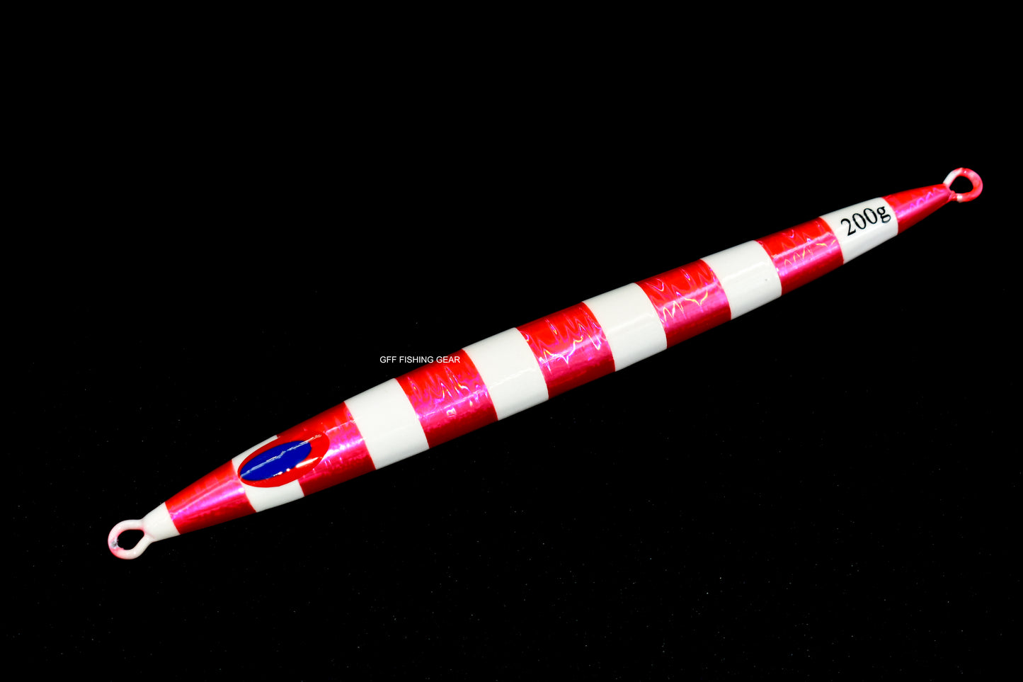 Luminous Striped Metal Jig Fishing Lure 200g and 300g #062