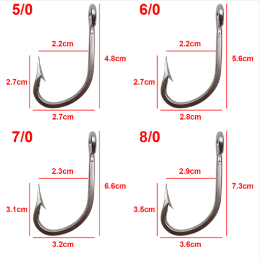 7731 Stainless Steel Big Fishing Hooks