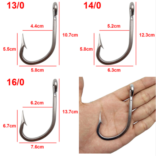 7731 Stainless Steel Big Fishing Hooks