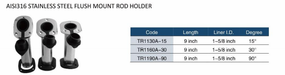 FLUSH MOUNT ROD HOLDERS