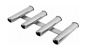 316 Stainless Steel -4 Tube  Rod Holder