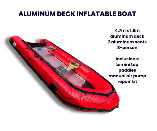 4.7M Inflatable Boat Aluminum Deck