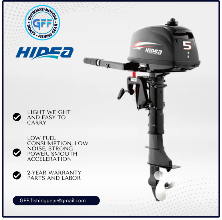 Hidea 5HP 2-stroke HD5F Outboard Motor