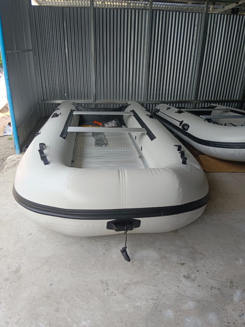 Inflatable Boat Aluminum Floor with Bimini Top