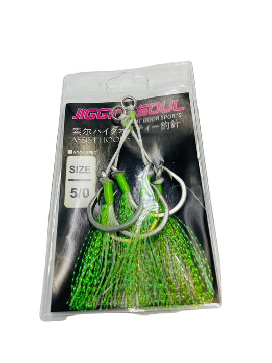 JIGGINGSOUL ASSIST HOOKS 5/0 7/0 9/0
