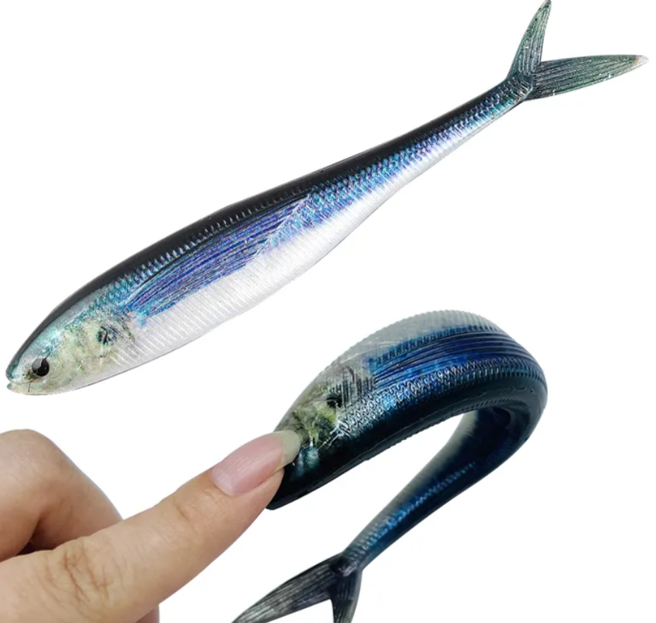 SOFTLURE BLUE 15CM AND 12CM