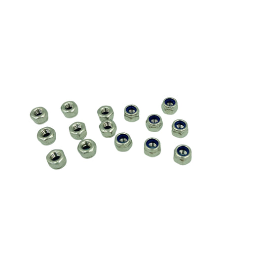 STAINLESS STEEL LOCK NUT 4MM