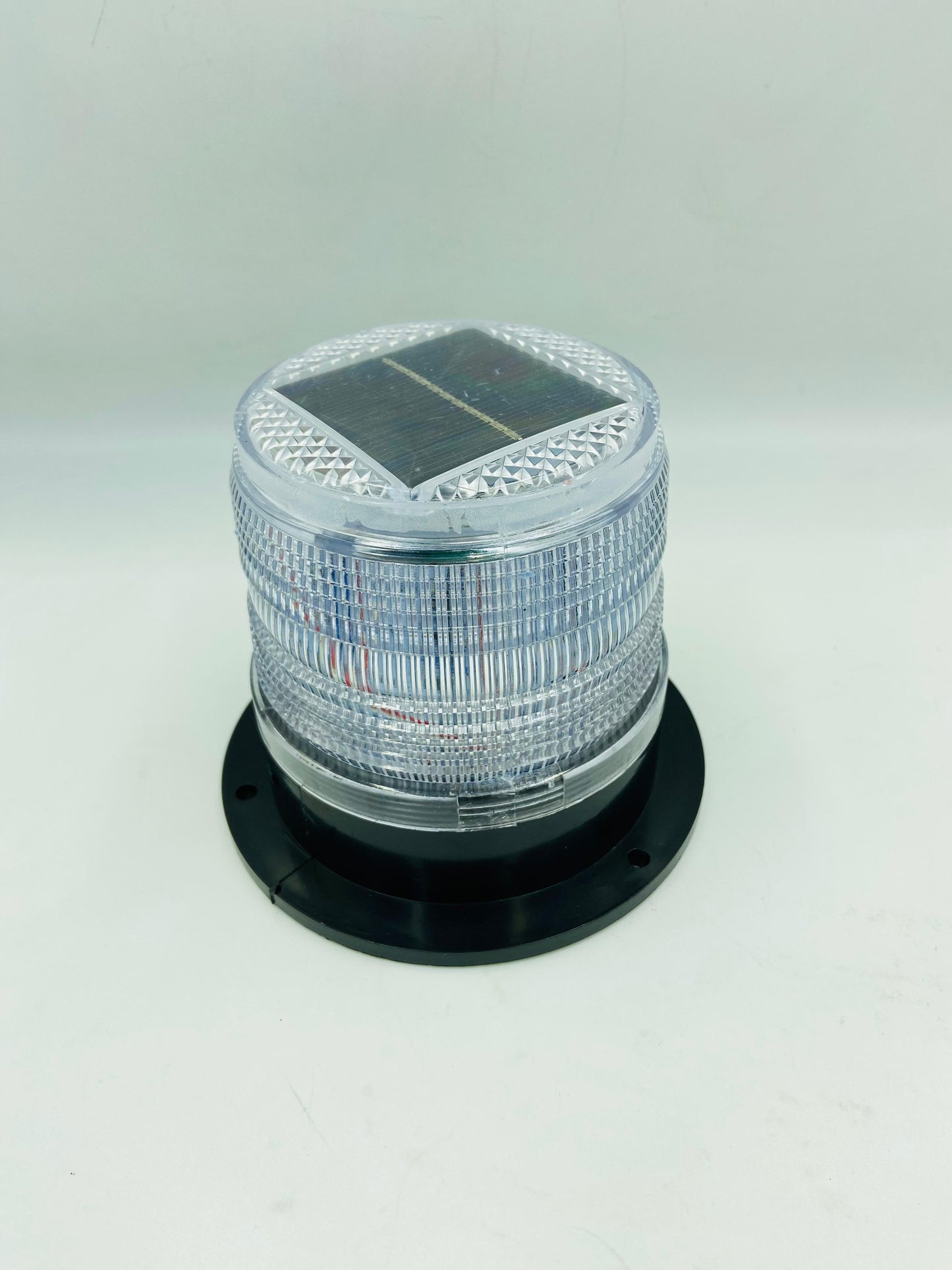 SOLAR WARNING LIGHT WHITE MAGNETIC