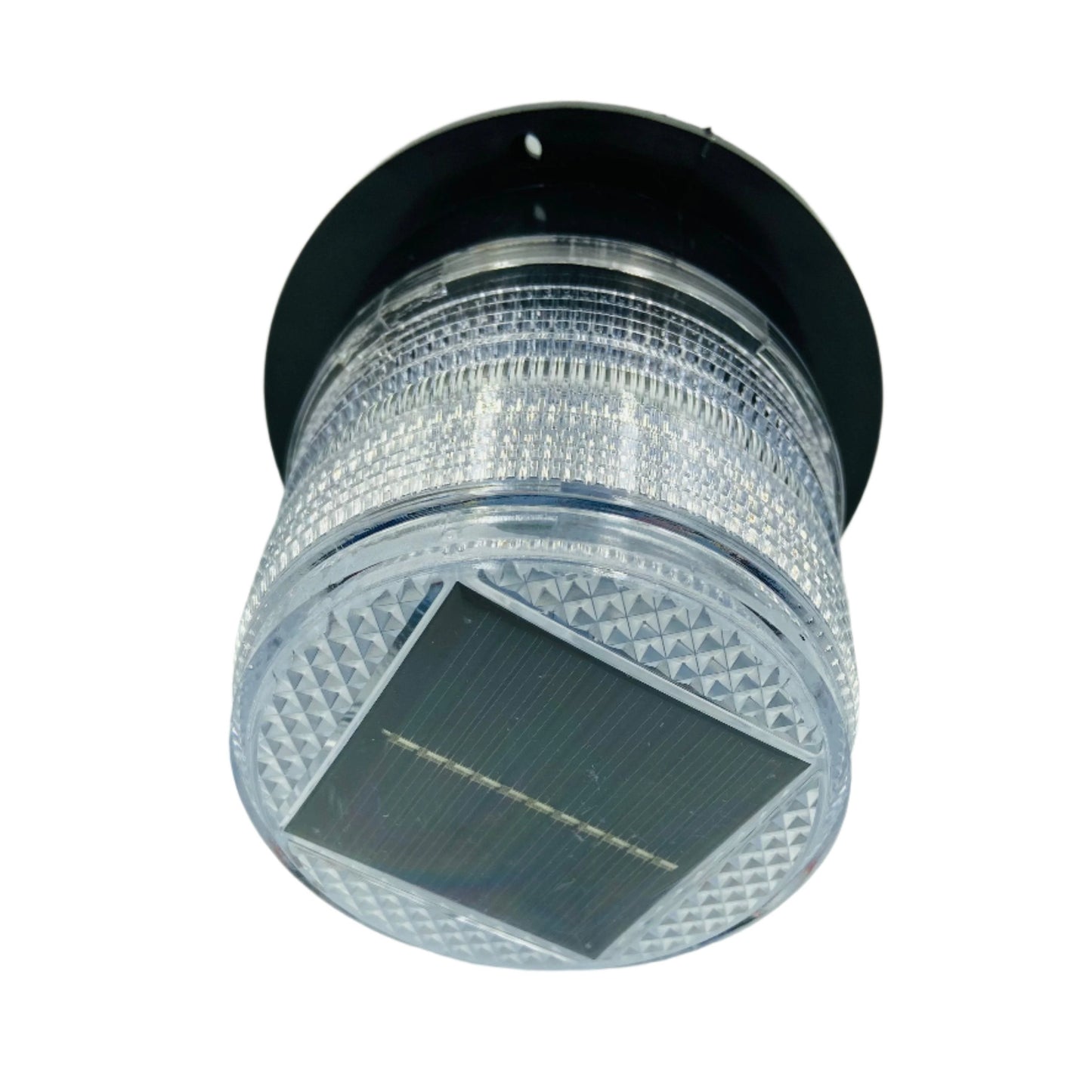 SOLAR WARNING LIGHT WHITE MAGNETIC