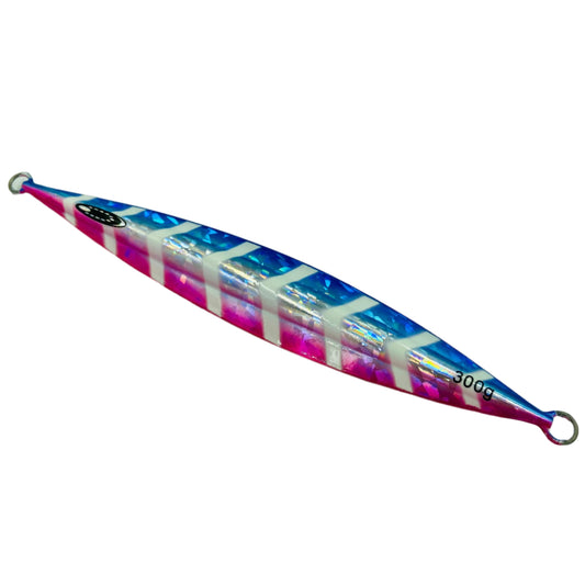 METAL JIG LURE  BLUE/PINK luminous 120G 200G AND 300G