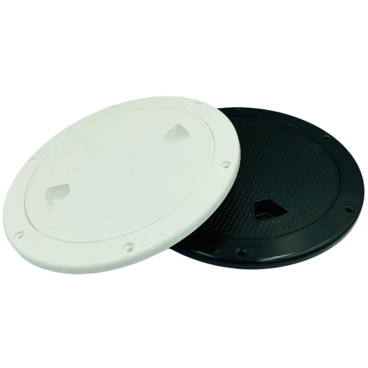 DECK PLATE COVER 8 INCH WHITE AND BLACK