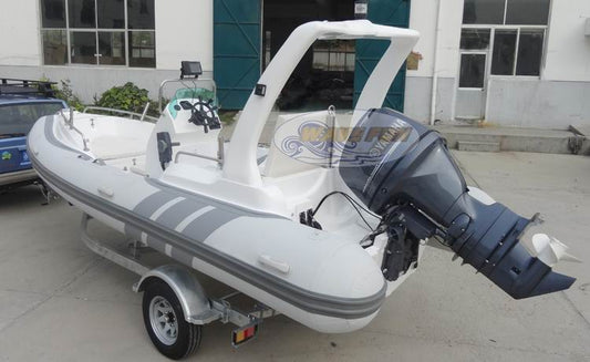 Rigid Inflatable Boat (RIB) With console, seat, roll bar, no motor, made from 1.2mm PVC
