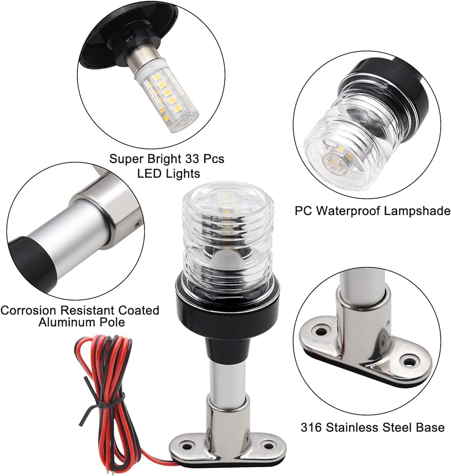 Boat Navigation Light 6" (12-24v)