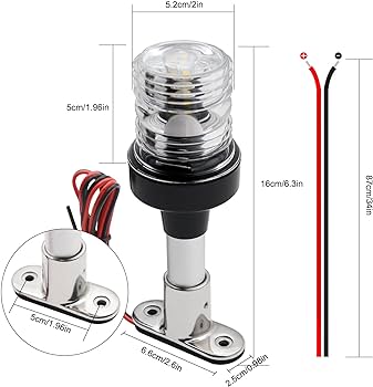 Boat Navigation Light 6" (12-24v)