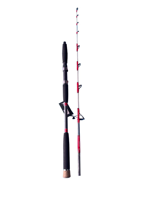 RED SHARK SPINNING JIGGING ROD 1.6M Jig weights: 100g-300g PE: 2#-5#