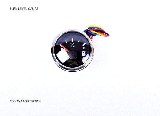 52mm Electrical water proof gauges black face/ chrome rim