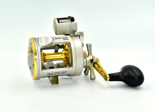 Silver Shark  Big Drum fishing 15 +1 bearing 3.8:1 with Line Counter Reel
