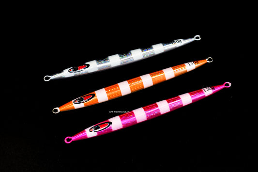 Luminous Stripe Metal Jig Fishing Lure 150g, 200g, 300g, 400g #061