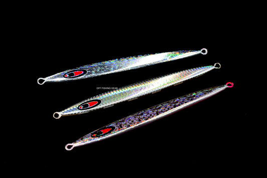 Luminous Stripe Metal Jig Fishing Lure 150g, 200g, 300g, 400g #061