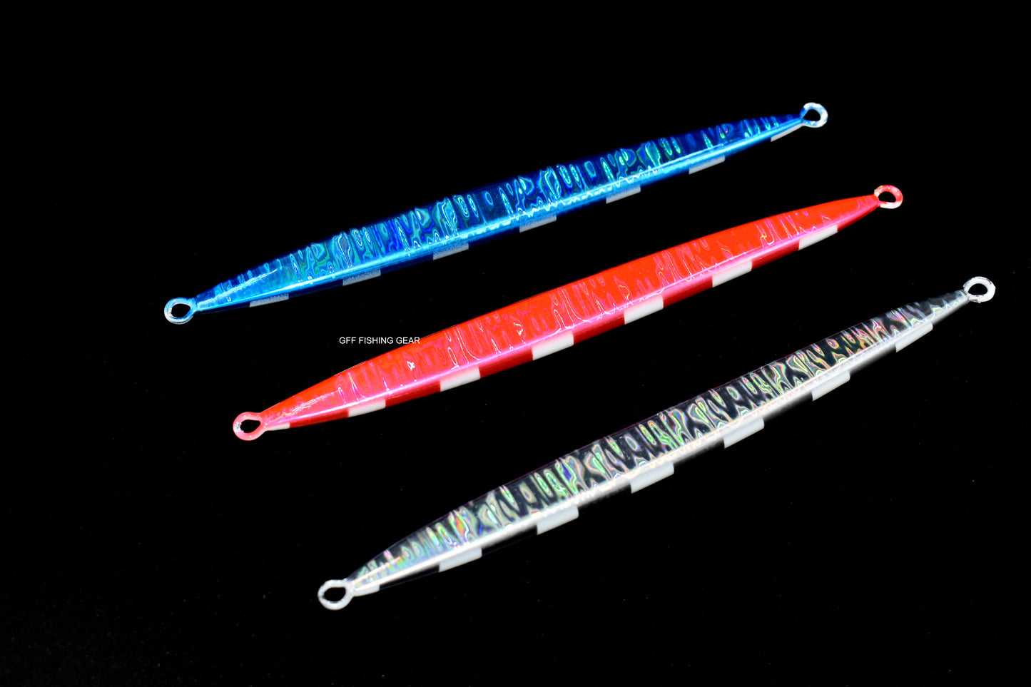 Luminous Striped Metal Jig Fishing Lure 200g and 300g #062