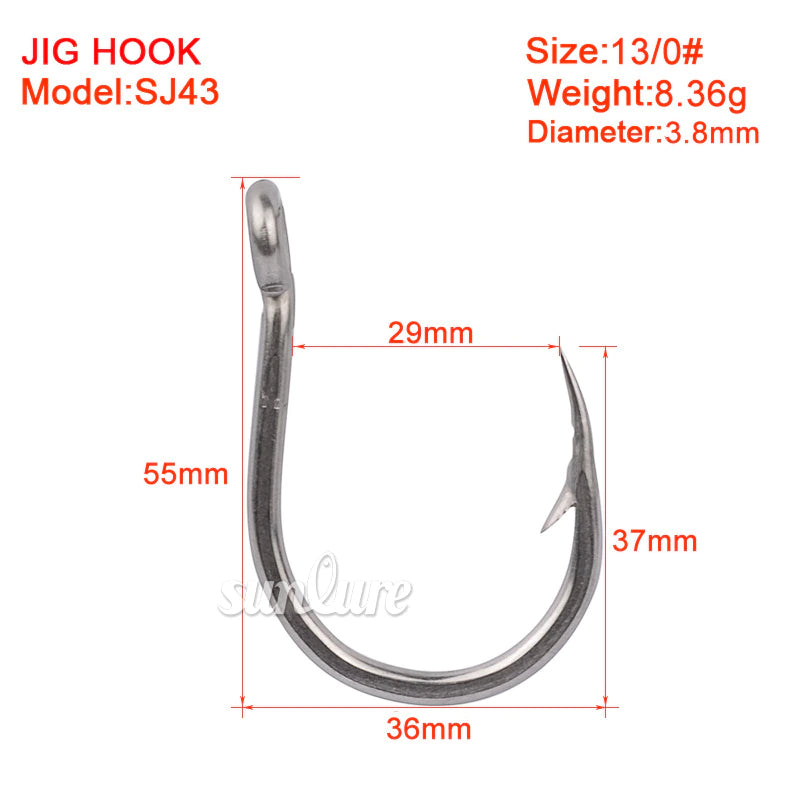Proberos Stainless steel Jig Fishing Hooks