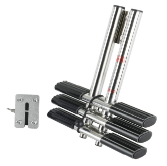 TR8316S3 Dual Vertical Telescoping Tube with Transom Quick Release