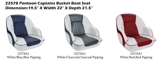 22578 Captains Bucket Boat Seats