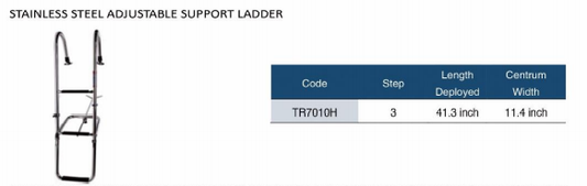 STAINLESS STEEL ADJUSTABLE SUPPORT LADDER