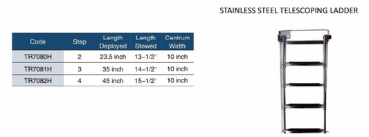 STAINLESS STEEL TELESCOPING LADDER